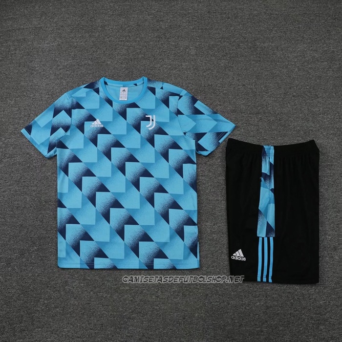 Chandal del Juventus 22-23 Manga Corta Azul - Pantalon Corto